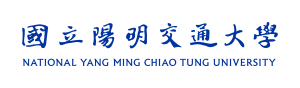 The blue Chinese calligraphy style and English school name(For use alone or with the school Seal only)